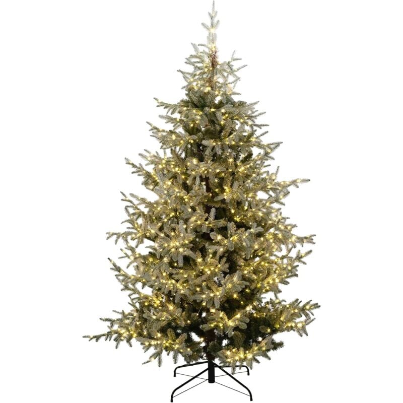 foto del prodotto xone albero di natale nicolai innevato 2000 led altezzo 240cm real touch nat02224