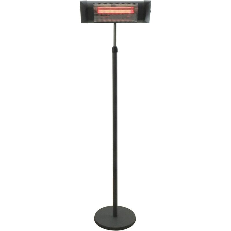 foto del prodotto xone stufa a infrarossi nera classic 2000w, classe protezione ip55, area copertura 12mq