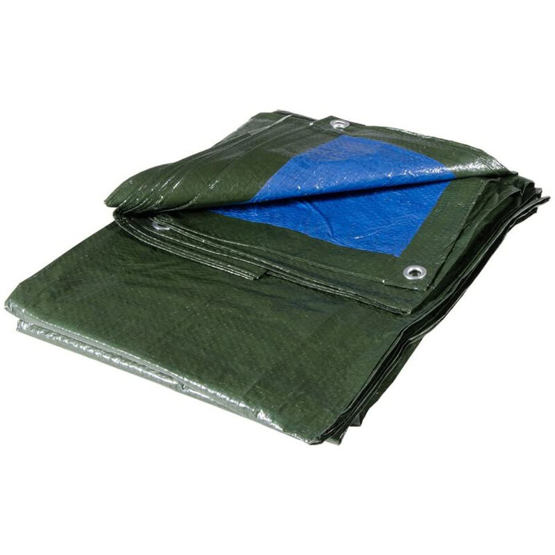 foto del prodotto xone telo copritutto impermeabile leggero 3x2 mt verde occhielli in alluminio