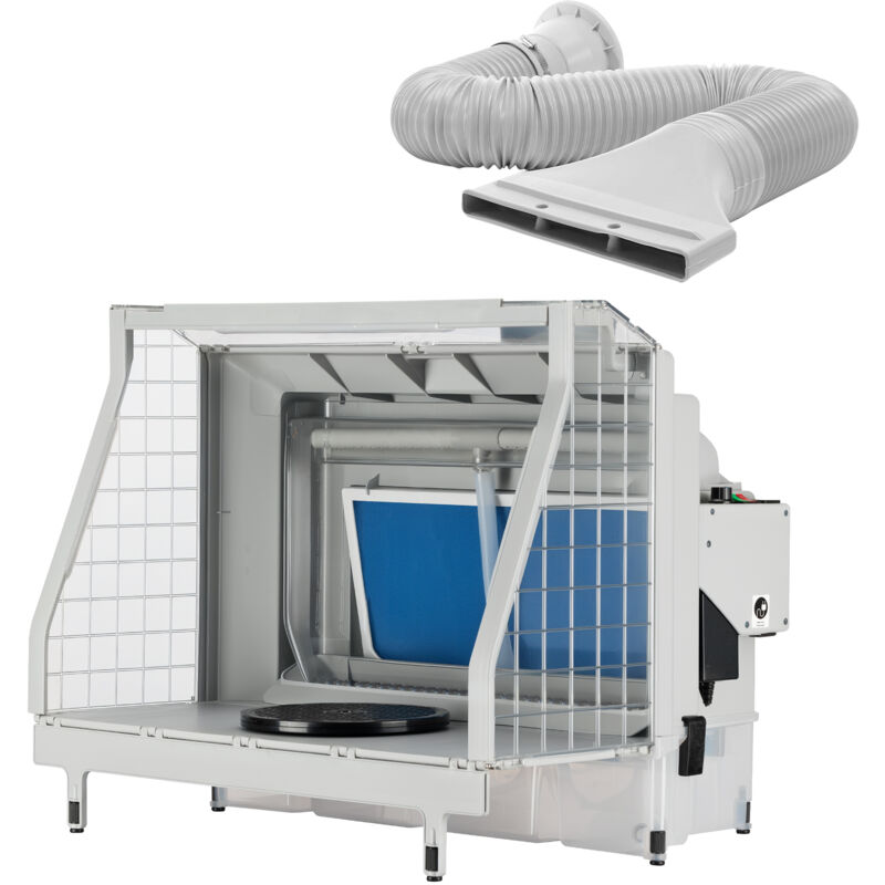 foto del prodotto xpotool cabina di verniciatura a velo d acqua per aerografo 11 m min led aspiratore airbrush