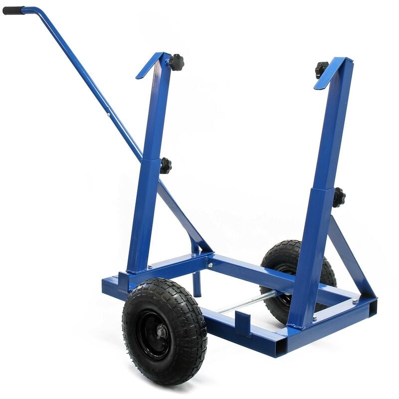 foto del prodotto xpotool carrello porta pannelli max 200 kg con pneumatici e supporti in acciaio regolabili 280 830mm
