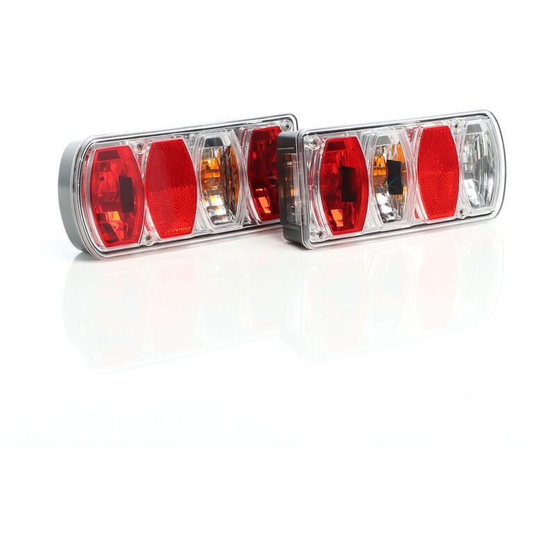 foto del prodotto xpotool luci posteriori 2 pezzi collegamento luce retromarcia t.2 luce targa fanali per rimorchio
