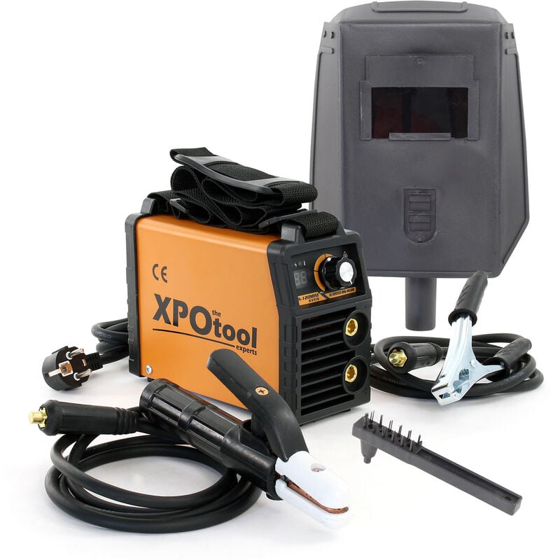 foto del prodotto xpotool saldatrice portatile a elettrodo mma 20 120a inverter igbt con accessori