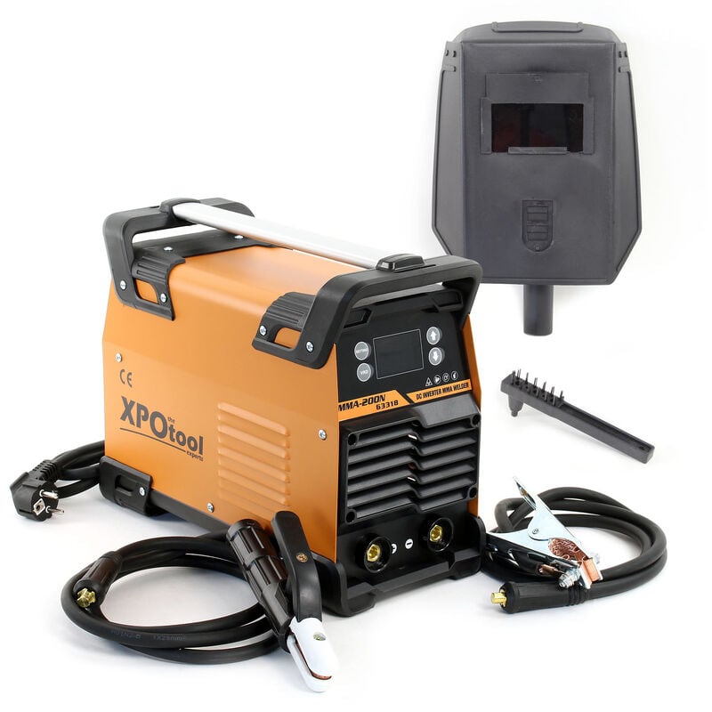 foto del prodotto xpotool saldatrice portatile a elettrodo mma 20 200a inverter igbt con accessori