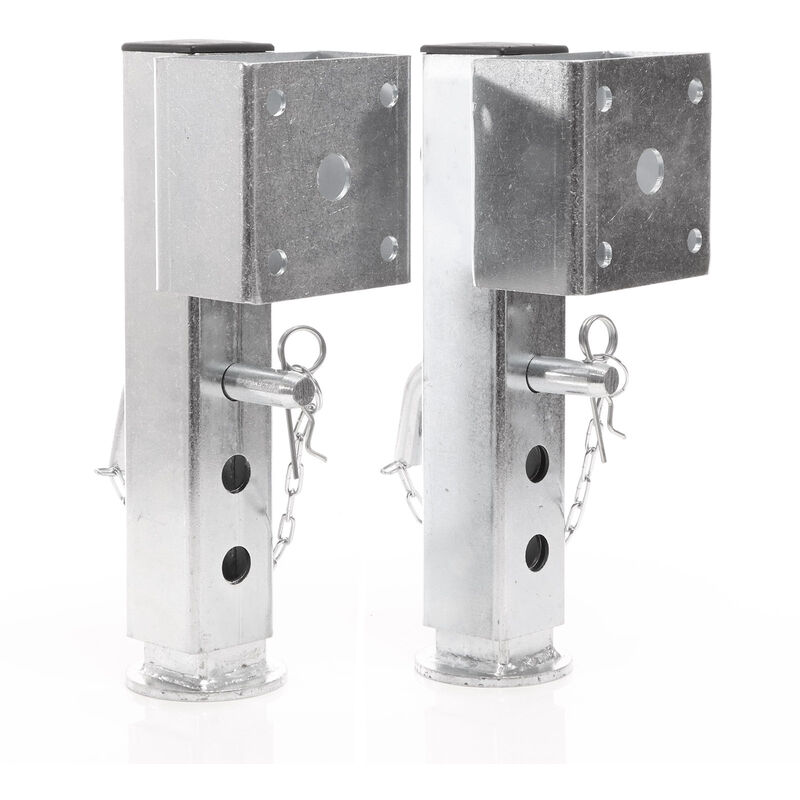 foto del prodotto xpotool set 2 piedi stabilizzatori per rimorchi roulotte 350mm, orientabili max 1300kg