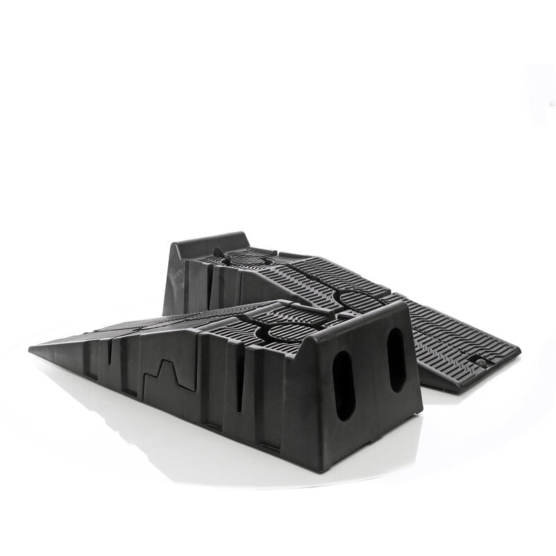foto del prodotto xpotool set 2 rampe di sollevamento divisibili max 2,5 t plastica per veicoli carichi pesanti