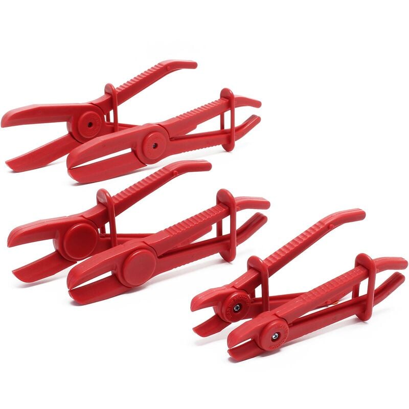 foto del prodotto xpotool set di 6 pinze di 3 misure stringitubo set per tubi con diametro 12,7mm 1 2 19mm 3 4 