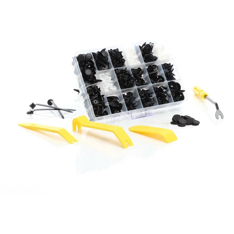 foto del prodotto xpotool set di clip di fissaggio rivetti per interni auto 703 pz. incl. attrezzi smontaggio