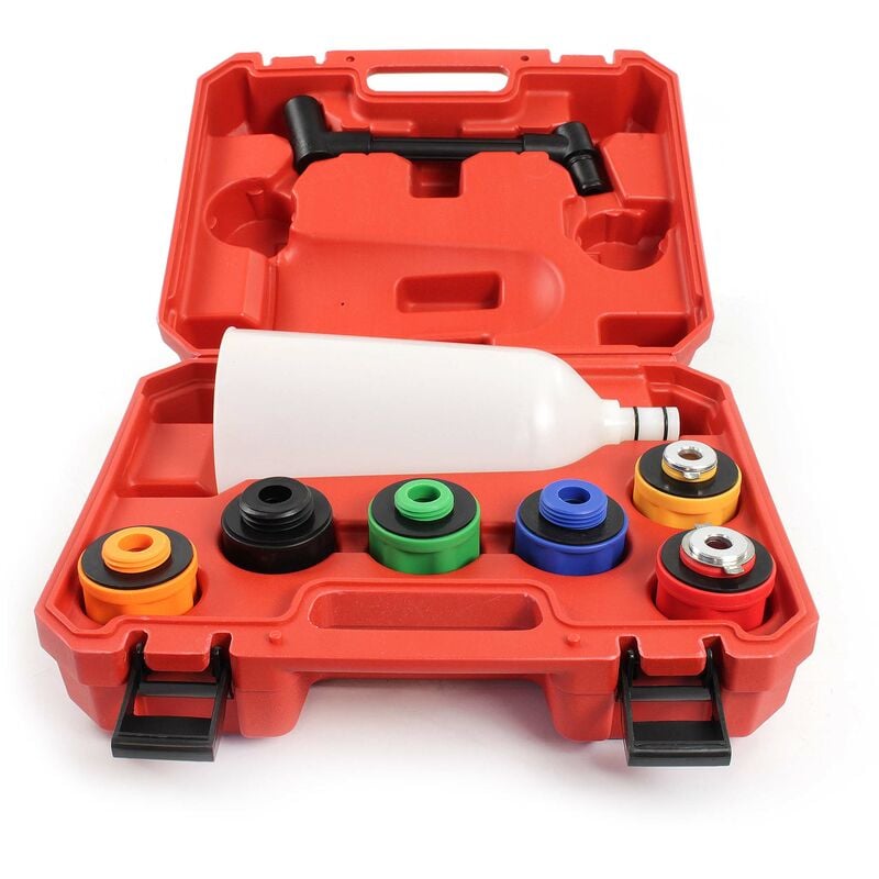foto del prodotto xpotool set di imbuti per riempimento olio motore 8 pezzi con prolunga e 6 adattatori auto