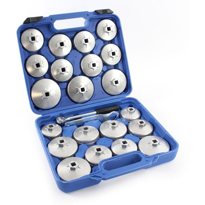 foto del prodotto xpotool set di tappi chiavi per filtro dell olio 23 pz in alluminio pressofuso per auto