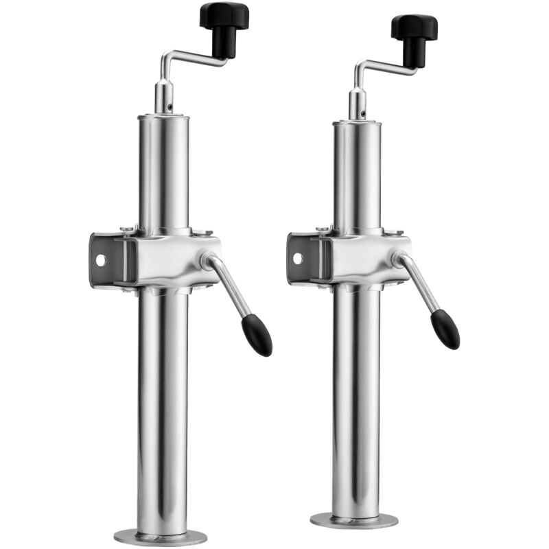 foto del prodotto xpotool supporto per rimorchio 2 pezzi altezza regolabile 510 760mm con 2 morsetti 48mm