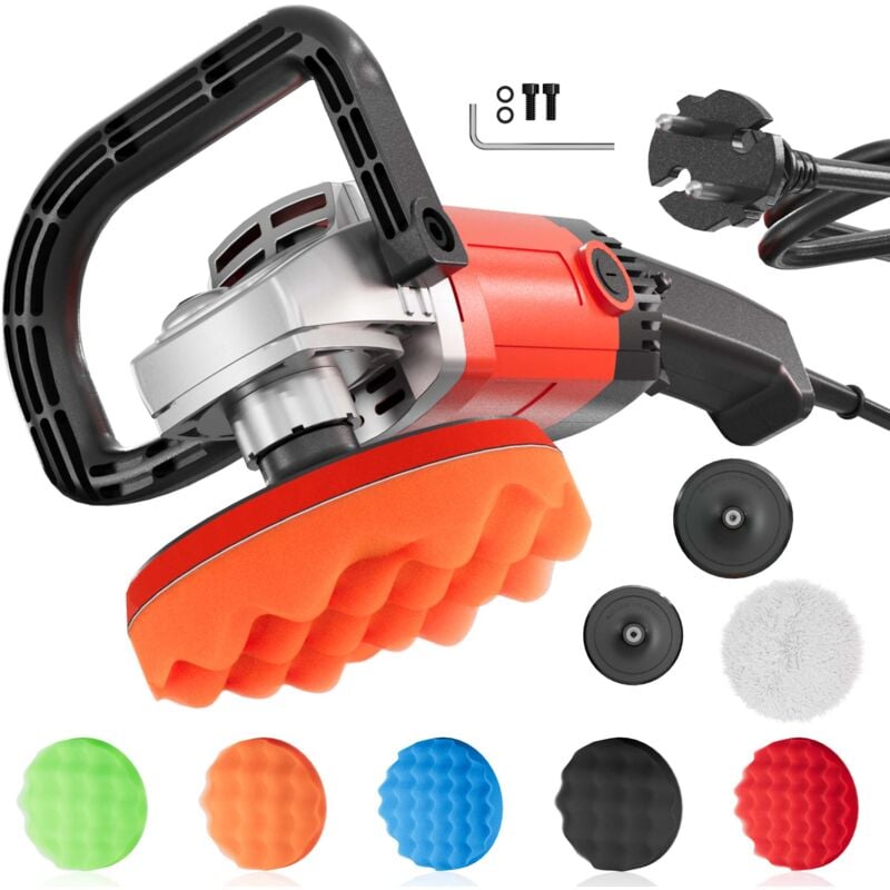 foto del prodotto xpotool wiltec lucidatrice 1200w levigatrice a 6 livelli fino a 3000rpm smerigliatrice rotativa set