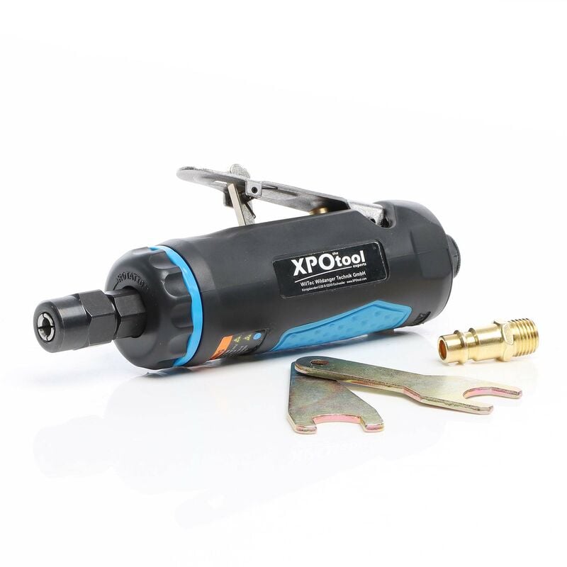 foto del prodotto xpotool wiltec smerigliatrice pneumatica dritta 168mm alloggiamento in alluminio 6,3bar multismerigliatrice 22000rpm