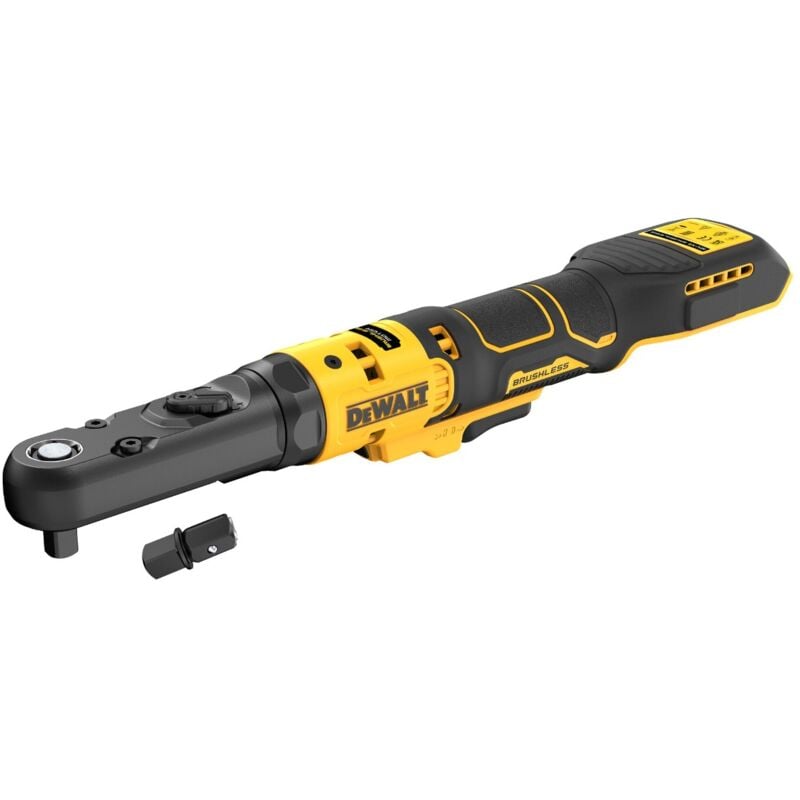 foto del prodotto xr chiave a cricchetto brushless 18v - teste intercambiabili 1 4', 3 8' e portainserti esagonale 1 4' - dcf510n-xj - dewalt