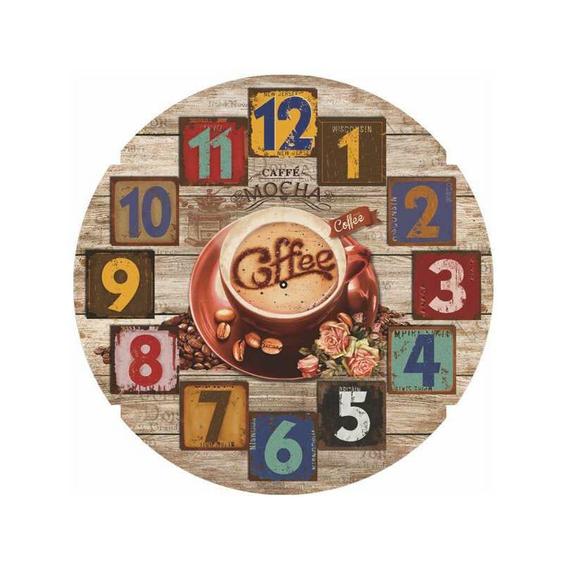 foto del prodotto xtra orologio muro coffee patch cm 30 10886