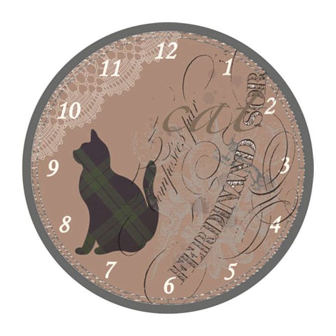 foto del prodotto xtra orologio muro gatto nero 30cm