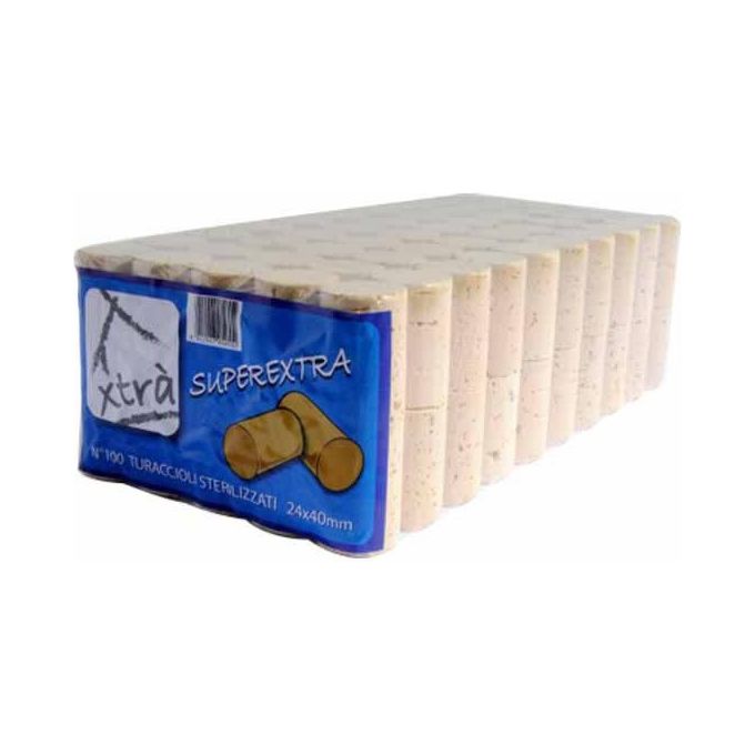 foto del prodotto xtra tappo sughero super extra 26x40 pezzi 100