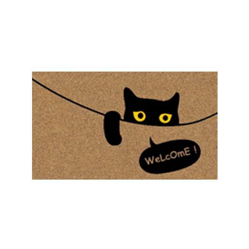 foto del prodotto xtra zerbino cocco pvc gatto nero cm 40x 70 11698