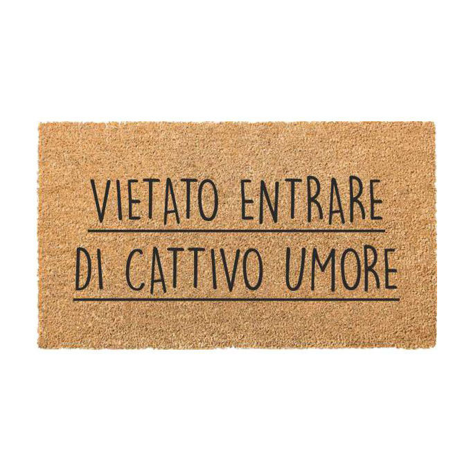 foto del prodotto xtra zerbino cocco pvc vietato entrare 40x70cm