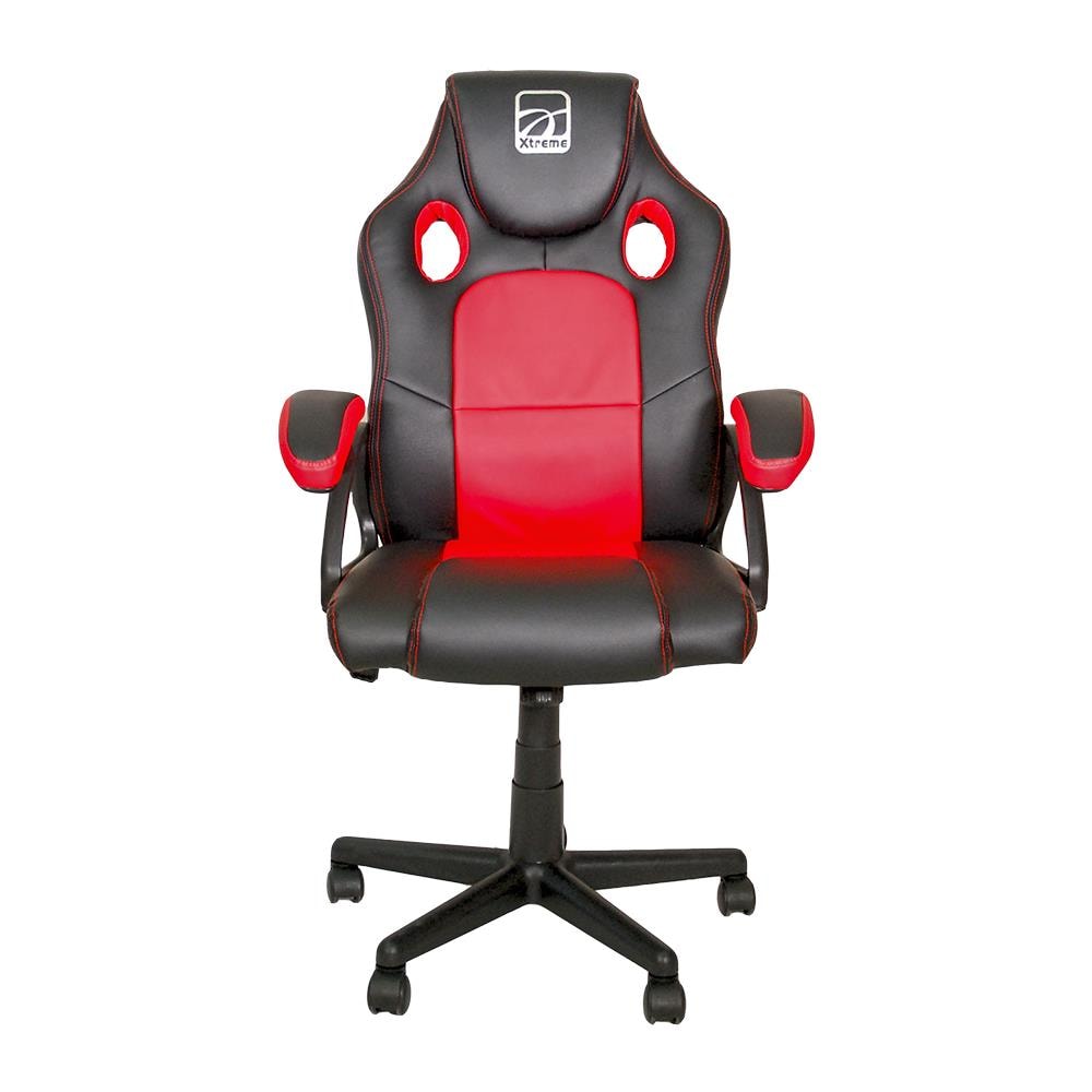 foto del prodotto xtreme mx12 kor sedia da gaming per pc seduta imbottita nero, rosso