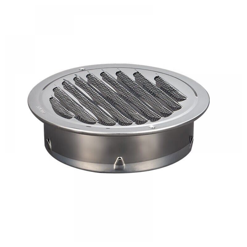 foto del prodotto xvx 1 griglia di ventilazione rotonda in acciaio inossidabile da 100 mm, griglia di ventilazione in metallo