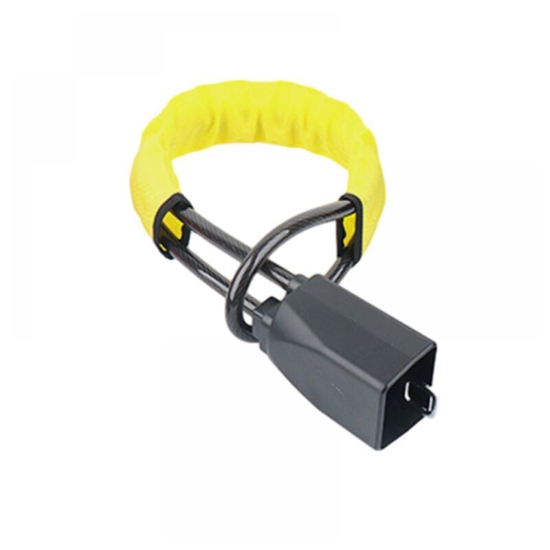 foto del prodotto xvx 1 pezzo bloccasterzo per auto leva di bloccaggio del volante per auto, giallo, bloccasterzo per auto con 2 chiavi per auto e camion