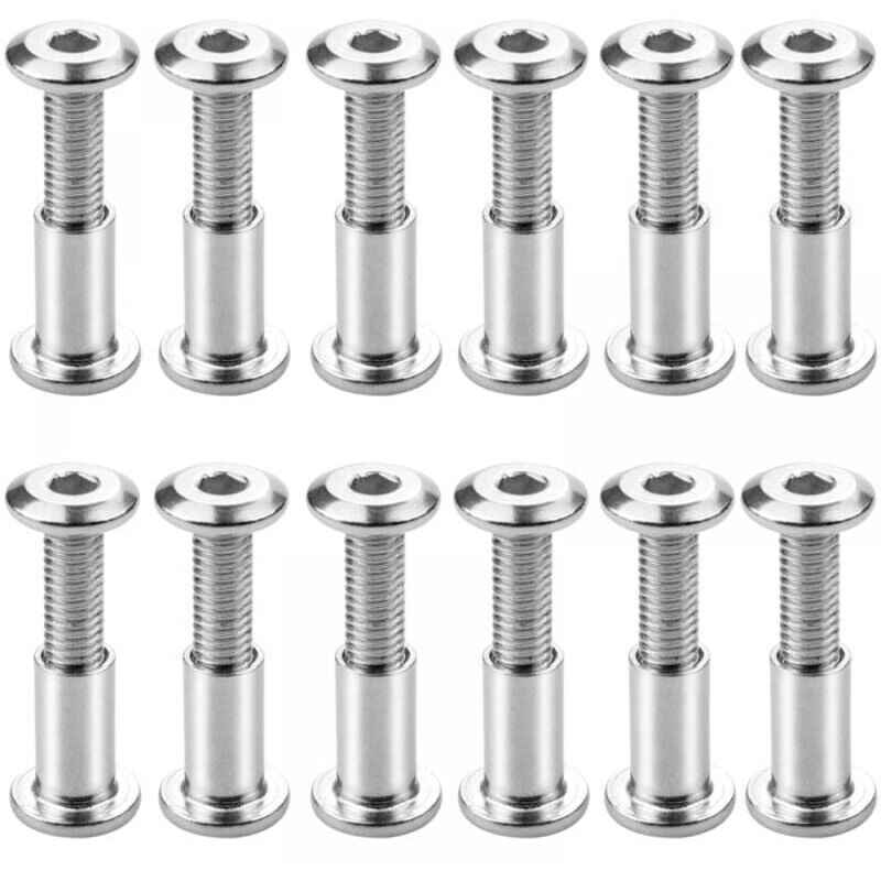 foto del prodotto xvx 12 viti di collegamento m6 x 20 mm, viti di collegamento avvitate, viti di fissaggio a testa esagonale, viti di collegamento a testa piatta con