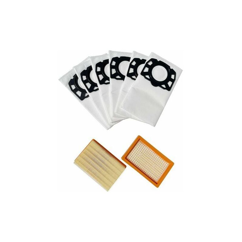 foto del prodotto xvx 2 filtri e 6 sacchetti per accessori sacchetti aspirapolvere wd4 wd5 wd5p wd6 wd6 p mv4 mv5 mv6