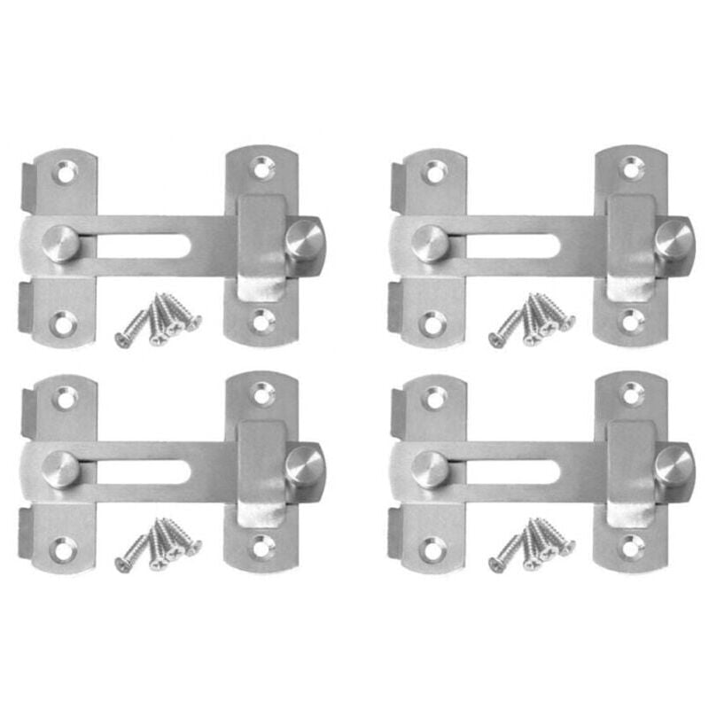 foto del prodotto xvx 4 cerniere per porte scorrevoli in acciaio inossidabile, serrature di sicurezza, aste di bloccaggio per porte, finestre e mobili.