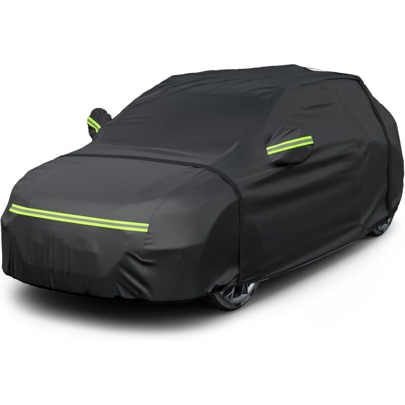 foto del prodotto xvx 460 x 185 x 170 cm, copertura totale sole uv neve antipolvere copertura protettiva cabina apertura laterale, nero