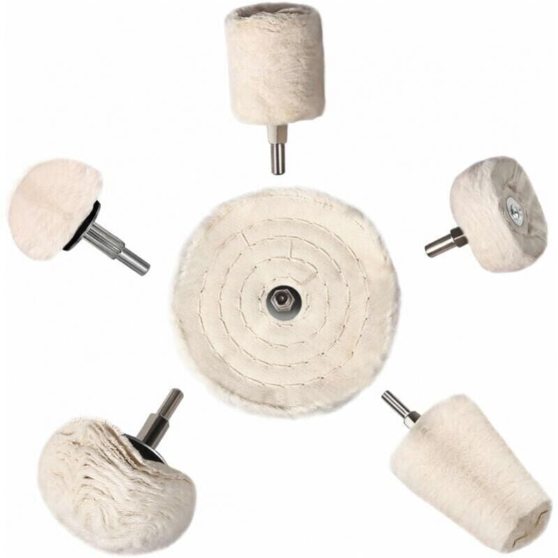 foto del prodotto xvx accessori per lucidatura, cacciavite a batteria, disco tampone cono per lucidatura, set di spazzole coniche, velluto di cotone, per trapano
