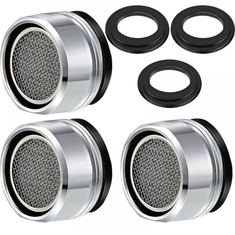 foto del prodotto xvx aeratore per rubinetto m24, filtro per il risparmio idrico in 3 pezzi, accessori per rubinetto, diffusore, filtro sigillato per cucina e bagno