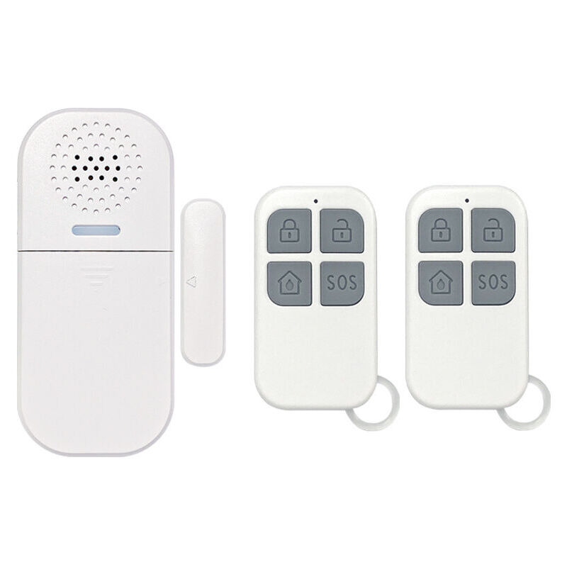 foto del prodotto xvx allarme porta finestra, 2 telecomandi, sirena da 130 db, volume regolabile, 5 modalit di allarme, sensore di sicurezza magnetico, allarme