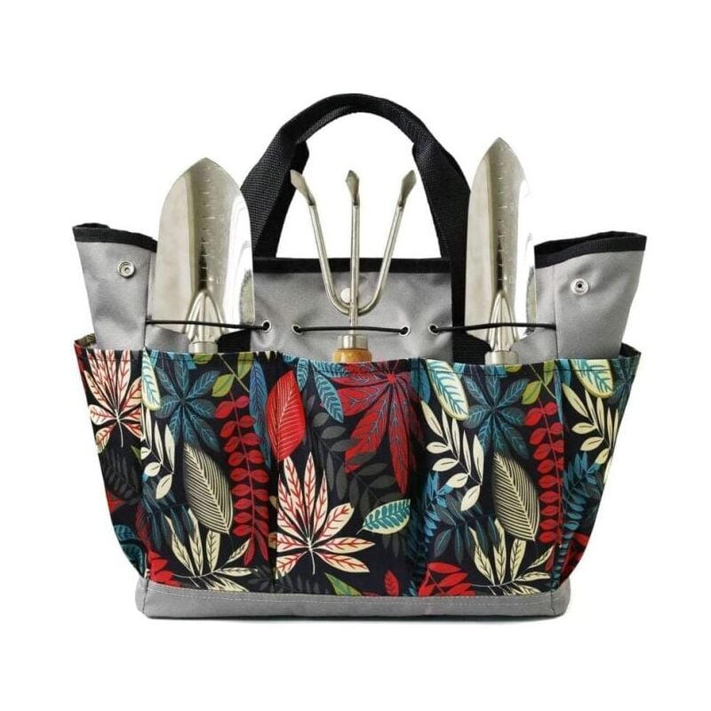 foto del prodotto xvx blossom set di attrezzi da giardinaggio, borsa multitasche per attrezzi da giardinaggio, marsupio per attrezzi da giardinaggio