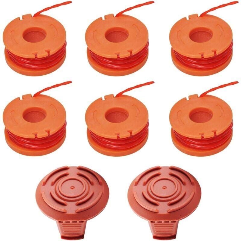 foto del prodotto xvx bobine per tutti i tagliaerba compatibili con worx wg154 wg163 wg180 wg175 wg155 wg151 wg160 accessori di ricambio per tagliaerba per rasaerba