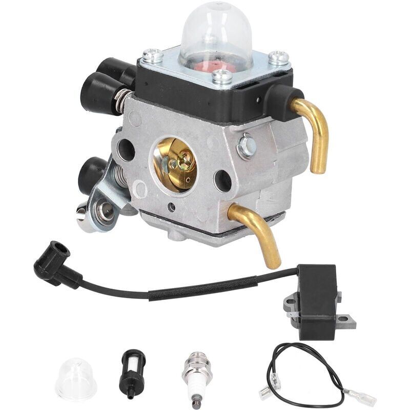 foto del prodotto xvx carburatore, kit candele e bobina di accensione per stihl fs75, fs80, fs85, fc85, ht70, hs75, hs80 e .
