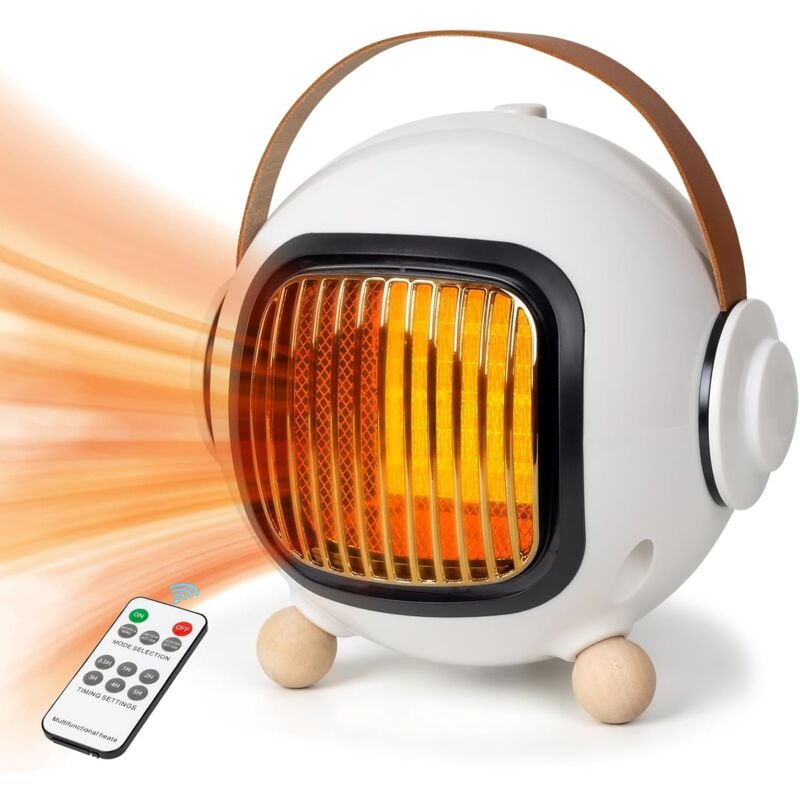 foto del prodotto xvx chauffage radiateur soufflant, 800w radiateur lectrique avec t l commande 3 modes pour salle de bain, chambre coucher, bureau