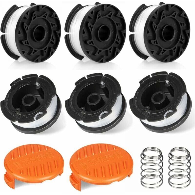foto del prodotto xvx confezione da 10 bobine di filo per decespugliatore compatibili con i decespugliatori black decker, bobine di filo per decespugliatore 6