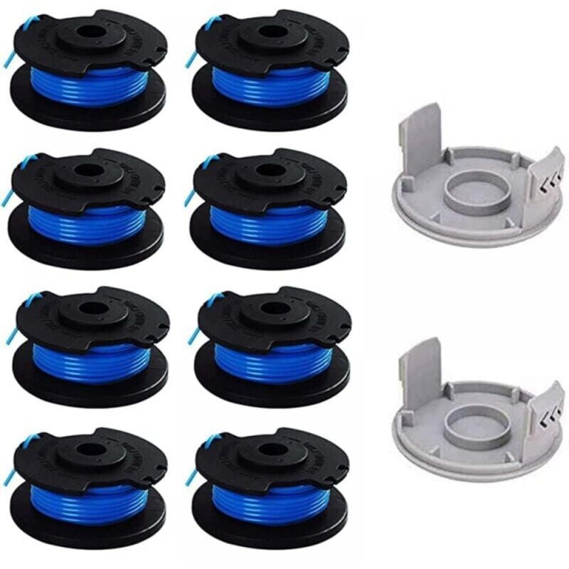 foto del prodotto xvx confezione da 10 bobine di ricambio per decespugliatore ryobi da 5 pollici, compatibili con il decespugliatore a batteria ryobi one ac14rl3a,