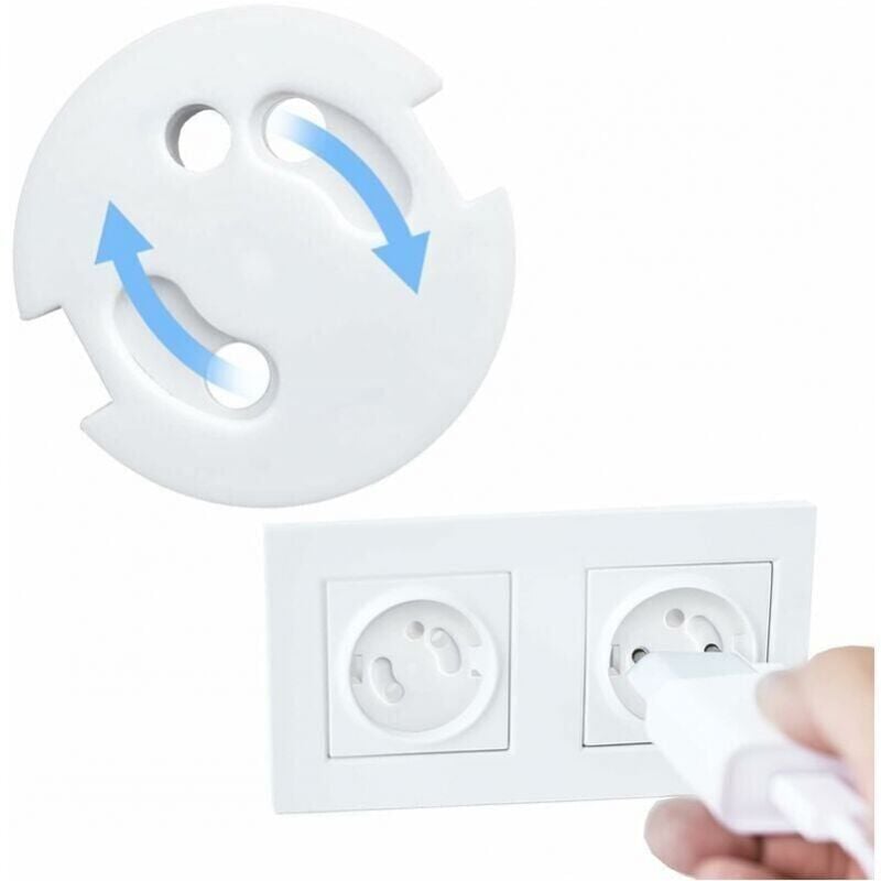 foto del prodotto xvx confezione da 10 protezioni per prese a prova di bambino protezioni per prese a prova di bambino protezioni per prese sicurezza per