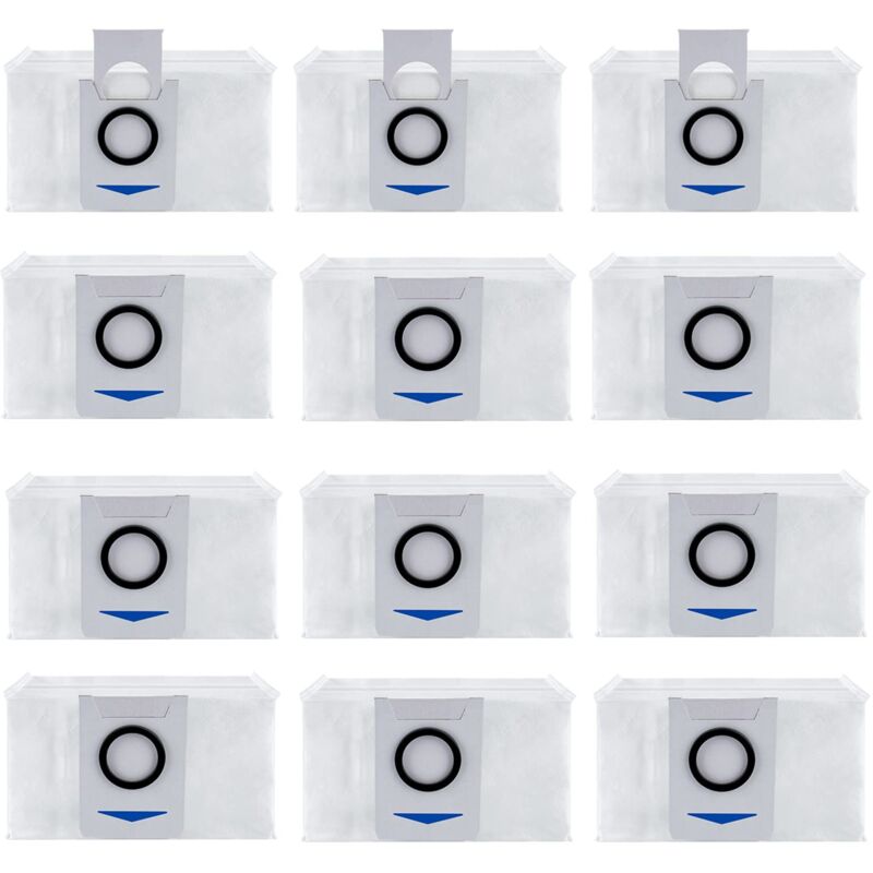 foto del prodotto xvx confezione da 12 sacchetti per aspirapolvere accessori per ecovacs deebot x1 omni x1 e omni, accessori di ricambio per aspirapolvere
