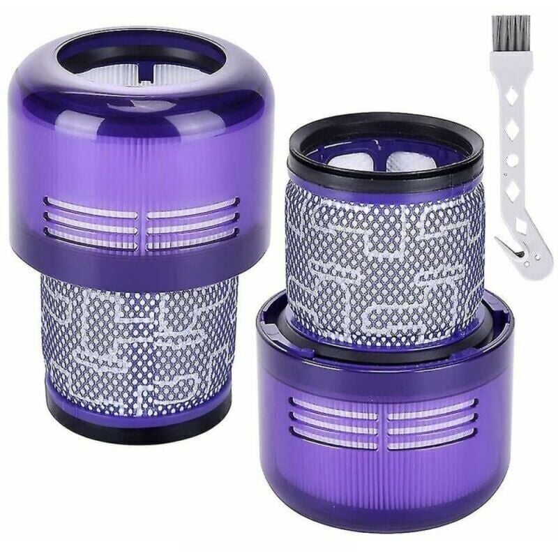foto del prodotto xvx confezione da 2 filtri per dyson v11, v15, sv14 e sv22. filtri di ricambio lavabili. accessori per filtro posteriore dyson. aspirapolvere dyson.