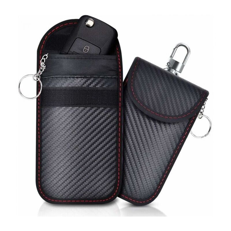 foto del prodotto xvx confezione da 2 mini custodie portatili anti rfid per chiavi auto, antifurto, impedisce agli hacker di accedere al telecomando del veicolo, 14