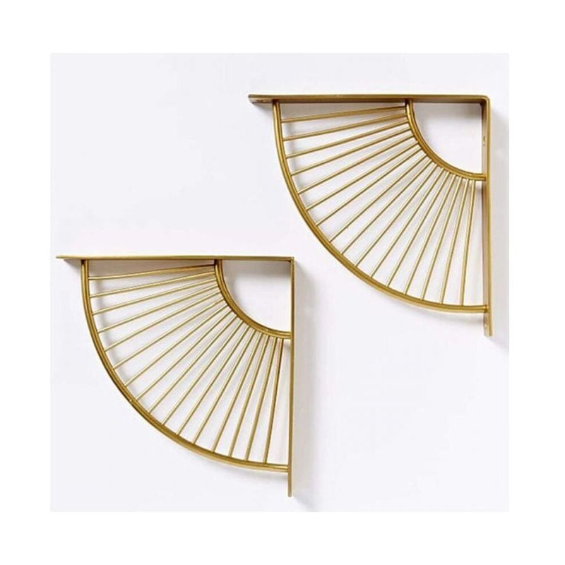 foto del prodotto xvx confezione da 2 staffe per mensole triangolari gold wave da 25 25 cm, staffe per mensole da parete, rinforzi angolari resistenti per casa,