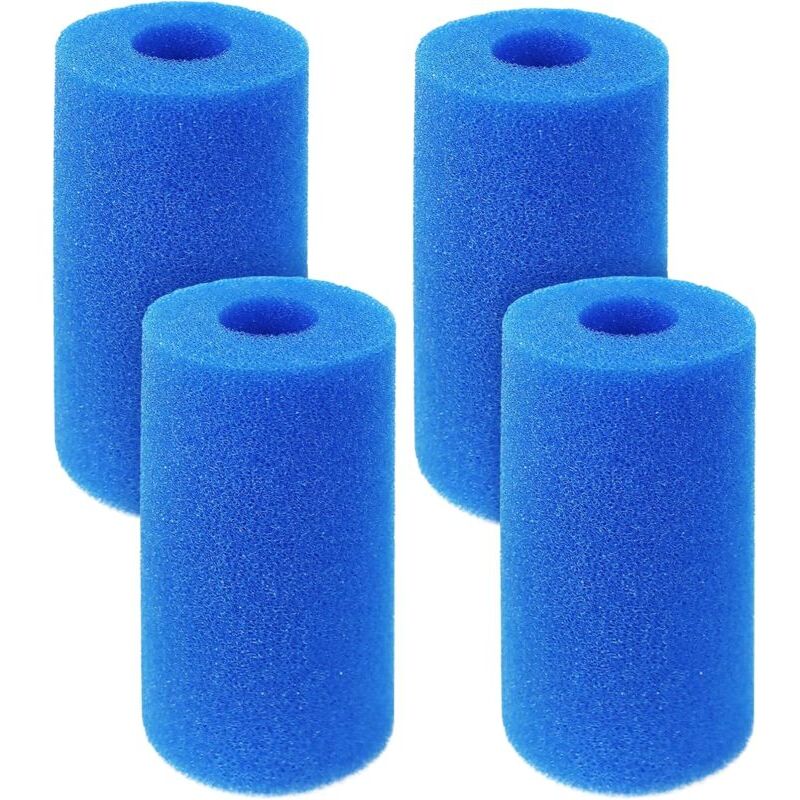 foto del prodotto xvx confezione da 4 spugne filtranti s union tipo a, cartucce filtranti in schiuma riutilizzabili e lavabili per piscine, filtri in schiuma a
