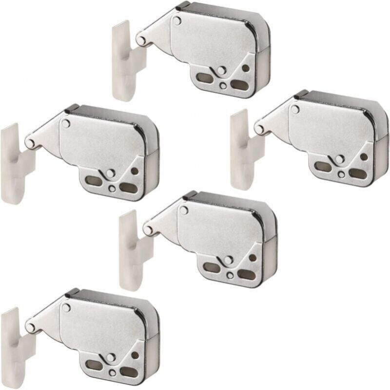 foto del prodotto xvx confezione da 5 chiusure a molla per ante di armadi, chiusure automatiche a pressione, adatte per chiusure per ante di armadi da 37 x 29 x 11