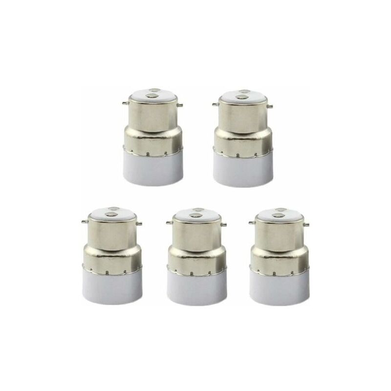 foto del prodotto xvx confezione da 5 portalampada da b22 a e14 convertitore portalampada b22 presa interruttore a portalampada adattatore e14 standard