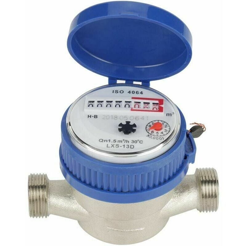 foto del prodotto xvx contatore acqua fredda 15mm 1 2 misuratore di portata acqua per giardino e casa