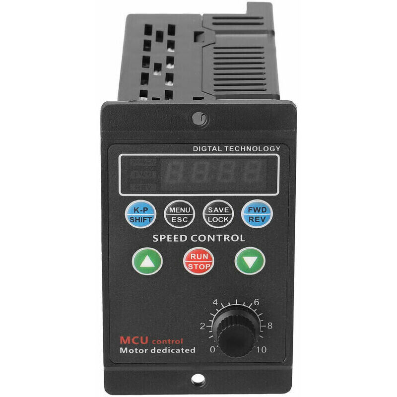 foto del prodotto xvx convertitore di frequenza per motori trifase con ingresso monofase 220 v display digitale a 4 cifre multicolore tipo