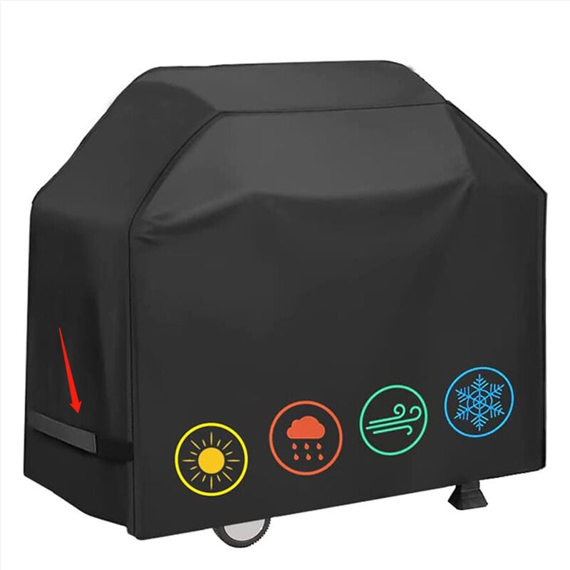 foto del prodotto xvx coperture per griglia, copertura per griglia impermeabile, copertura per griglia antivento e antistrappo con cinghie e contenitore 145 x 61 x